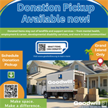 Donation Pickup now available in Grand Island!