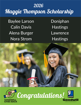 Goodwill Announces 2026 Maggie Thompson Scholarship Recipients