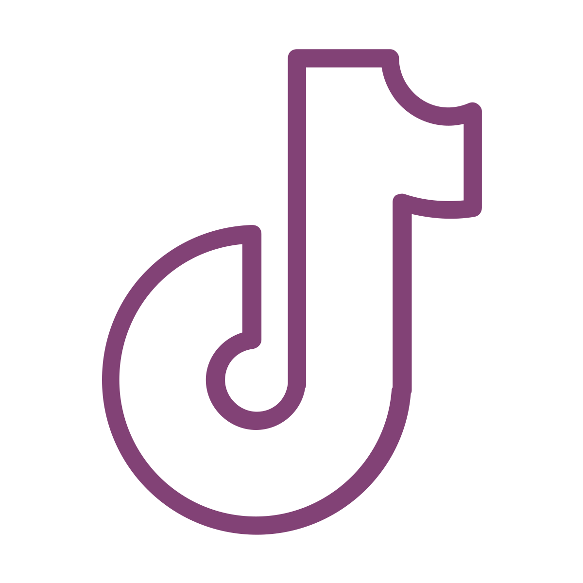 purple TikTok icon
